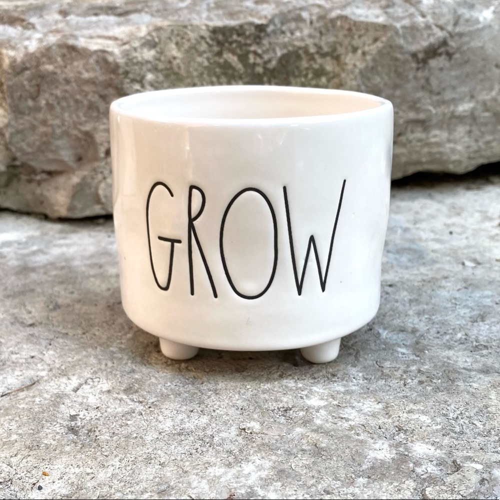 Rae Dunn GROW Planter with Legs